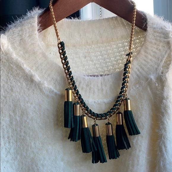 Green Faux Chain necklace - Picture 3 of 3